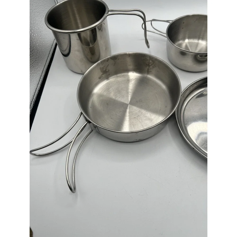 Peak‎ 1 Stainless Steel Camping Backpacking Cup Plate Pan With Handle Lot